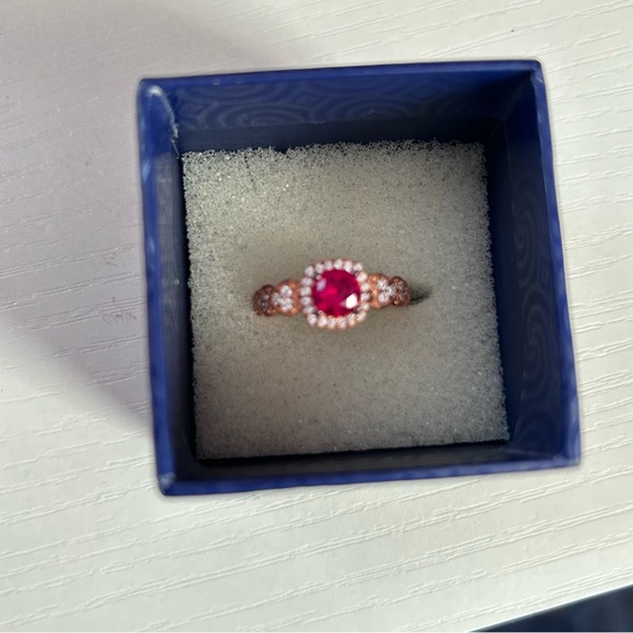 Ruby Rose Gold Ring - Picture 6 of 7
